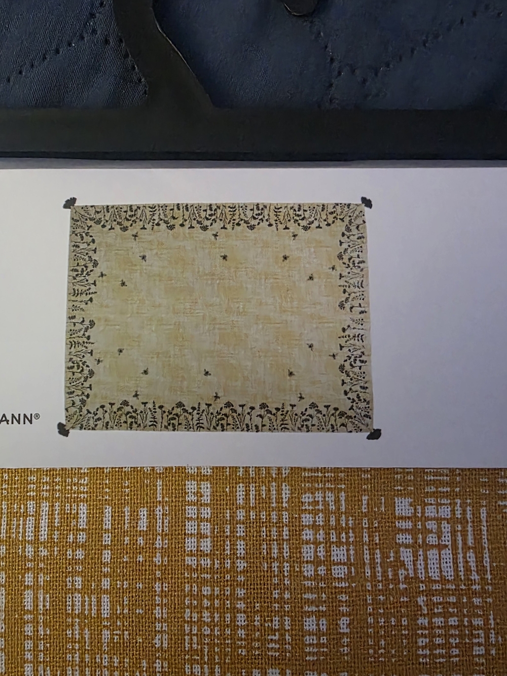 Place & Time JO-ANN's (Oblong) Tablecloth In Mustard Yellow Cotton Tablecloth - Picture 6 of 11